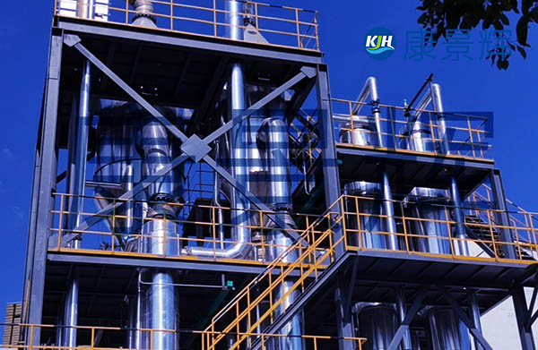 多效降膜蒸發(fā)器可以根據(jù)項目具體情況，選擇雙效、三效、四效、甚至五效的蒸發(fā)結(jié)晶系統(tǒng)，具有濃縮比大、粘度覆蓋范圍廣、傳熱效率高的特點